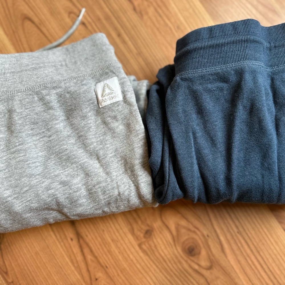Adidas Gray and Blue Joggers